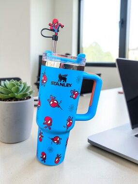 Blue Spidey 40 oz Tumbler